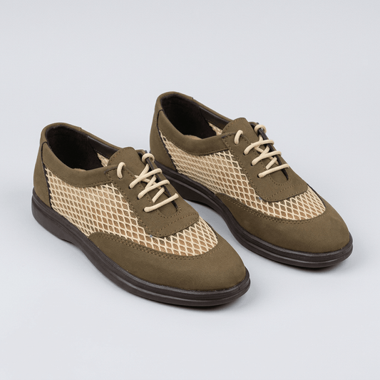 Lace-Up Shoes – Olive - Fivo