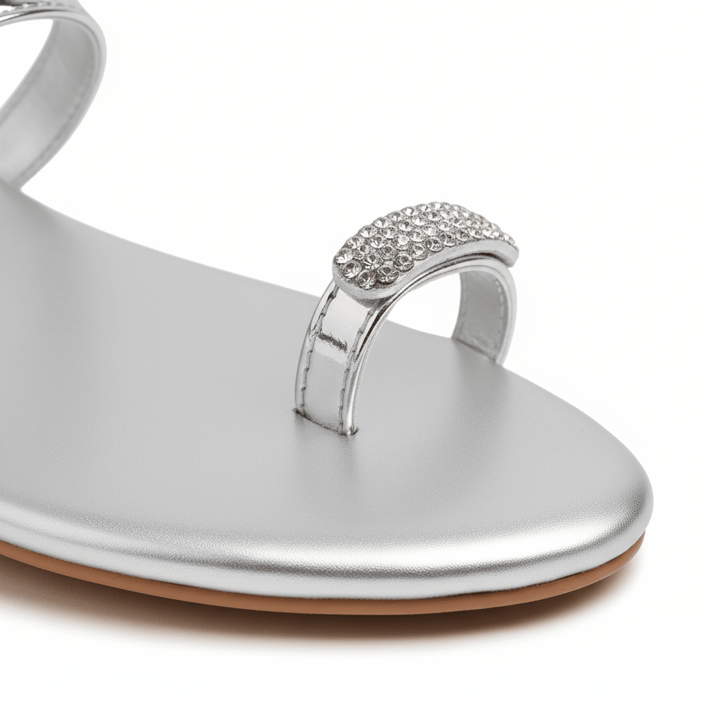 Silver Gem Sandal - Fivo