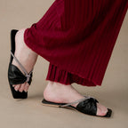 Rhinestone Flats White