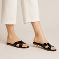 Black Flat Slipper