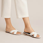 White Flat Slipper