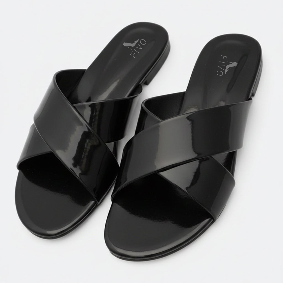Black Flat Slipper