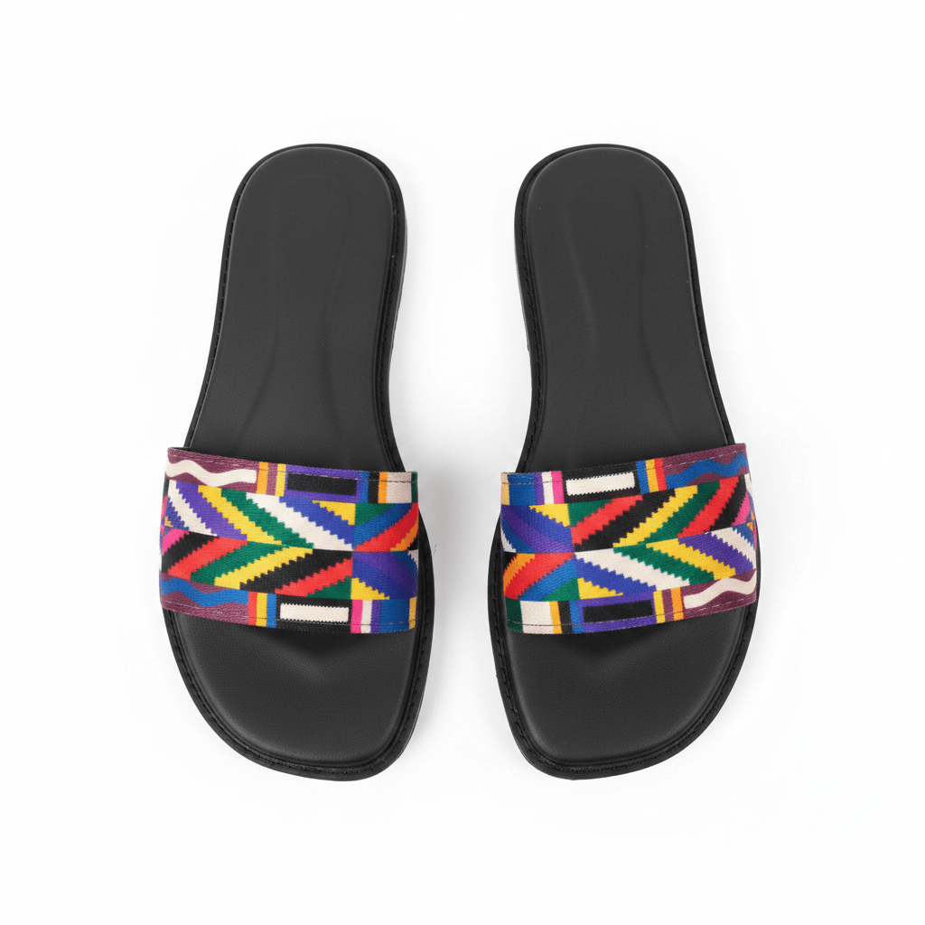 Aztec Black Slipper - Fivo