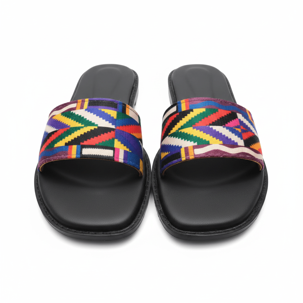 Aztec Black Slipper - Fivo