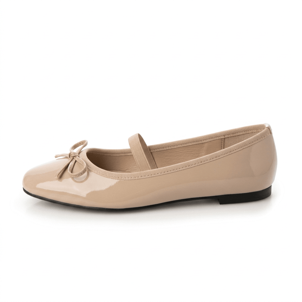Beige Bow Ballet - Fivo