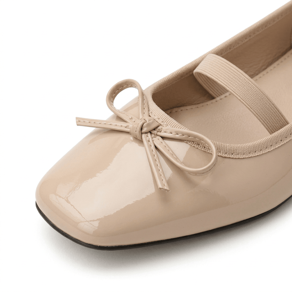 Beige Bow Ballet - Fivo