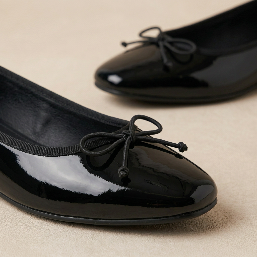 Black Bow Flats bow detail