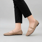 Black Sole Mary Jane Flat