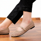 Black Sole Mary Jane Flat
