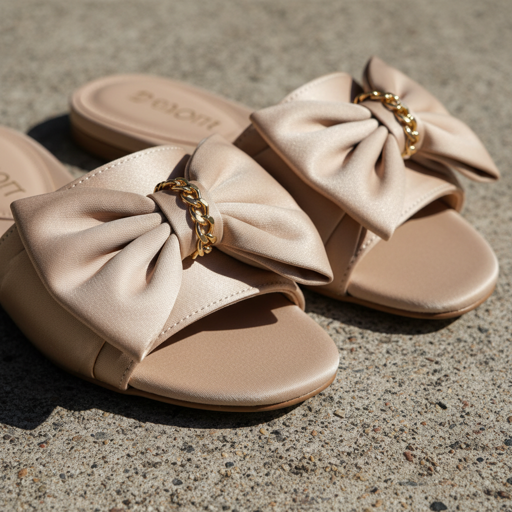 Closeup Bow Slipper