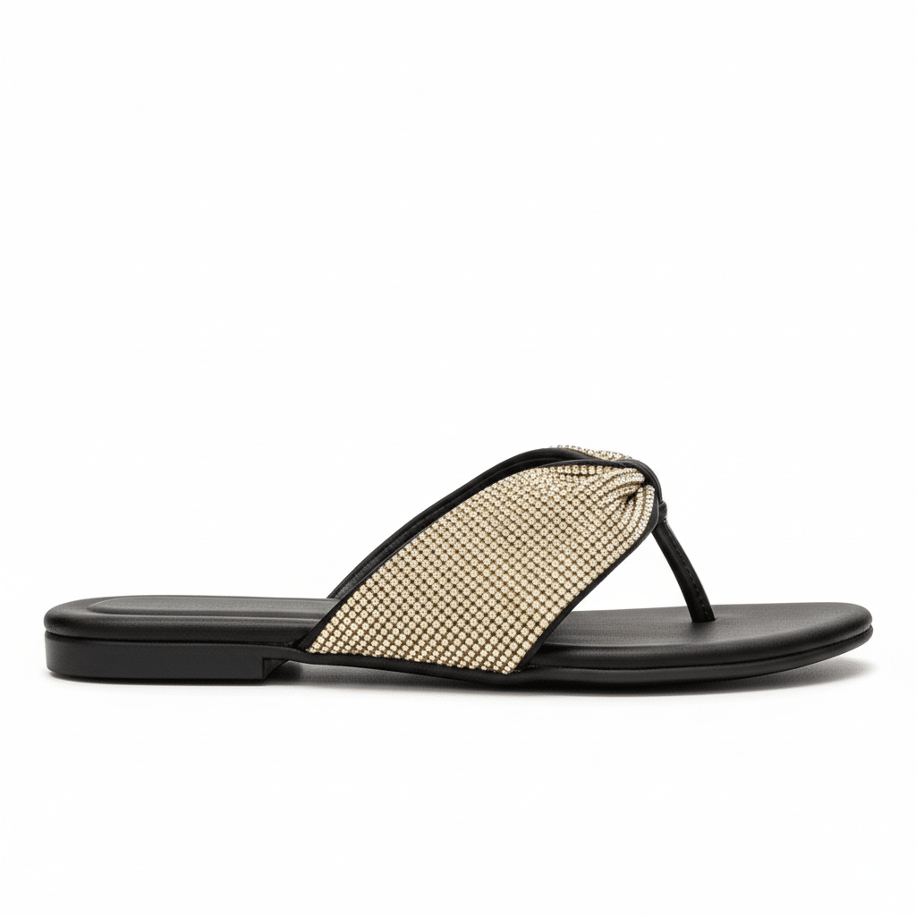 Gold Crystal Thong - Fivo