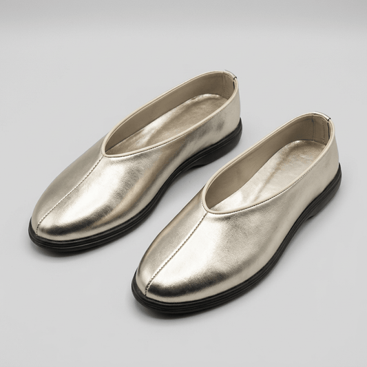 Metallic Slip-Ons – Silver - Fivo