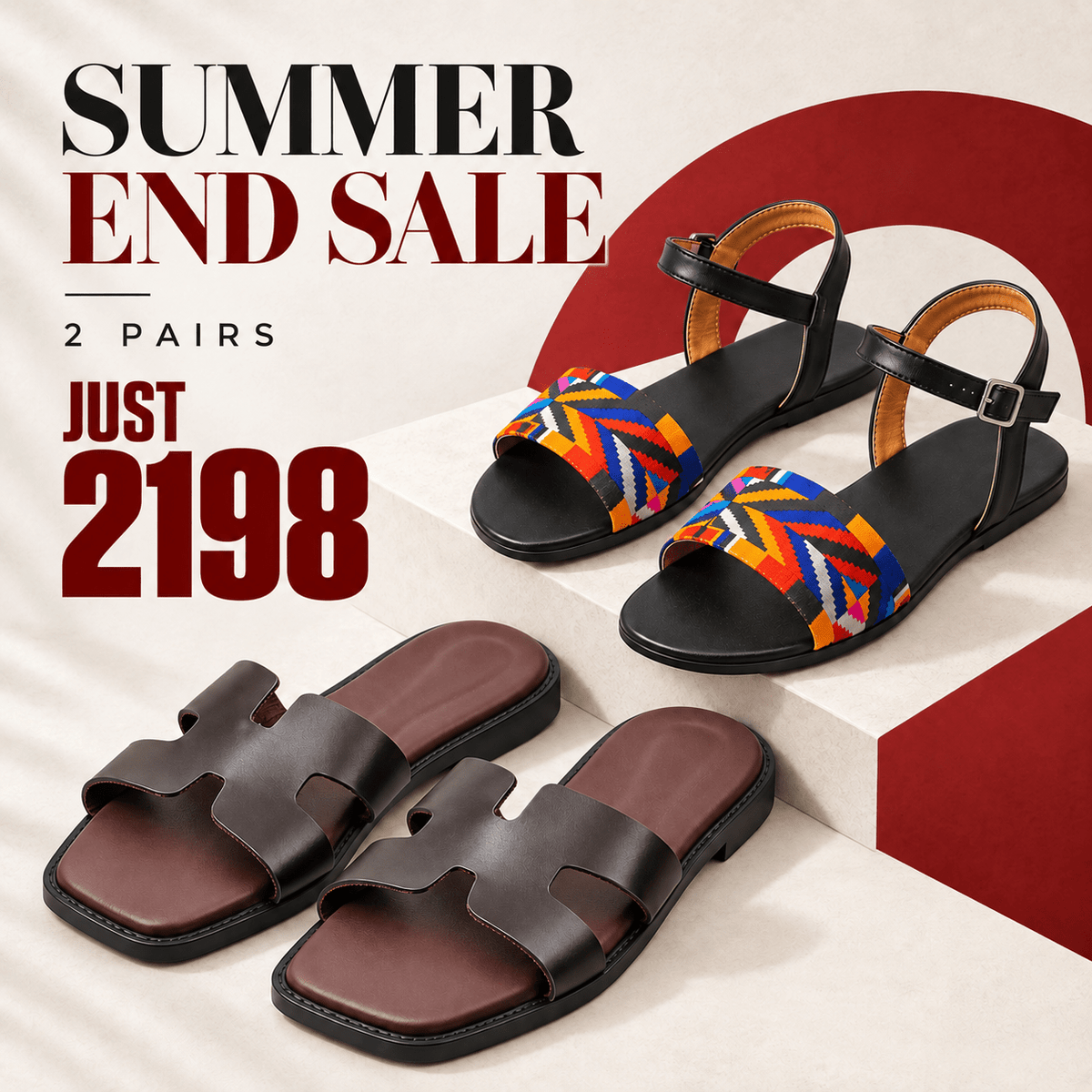Summer End Sale Buy 2 Get 10% Off – Women's Sandals Special Deal (03) - Fivo