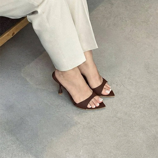Velora Heels Broown - Fivo