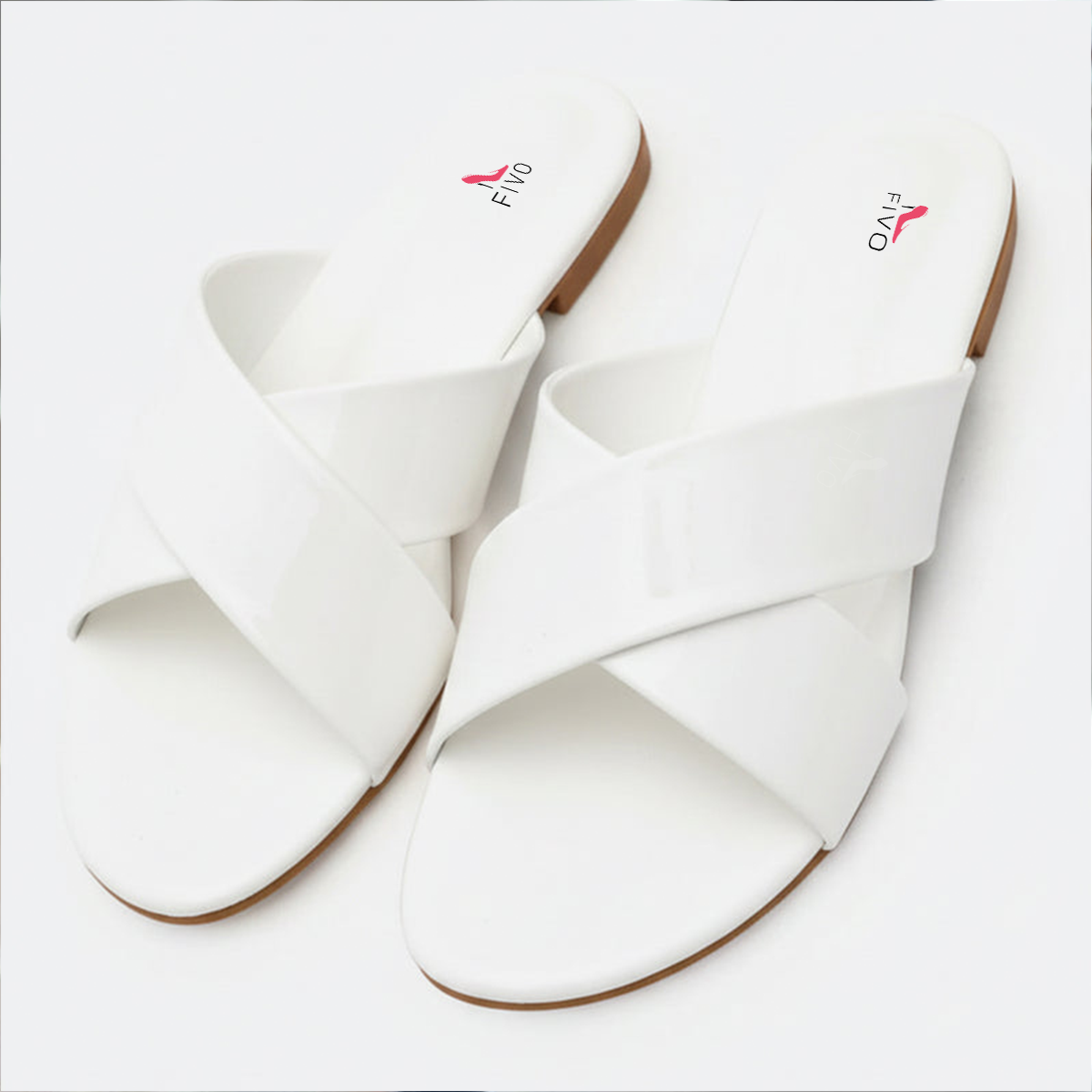 White Flat Slipper